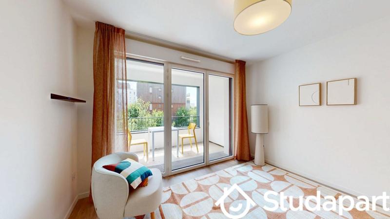 Chambre - 60 m² - 1 pièce