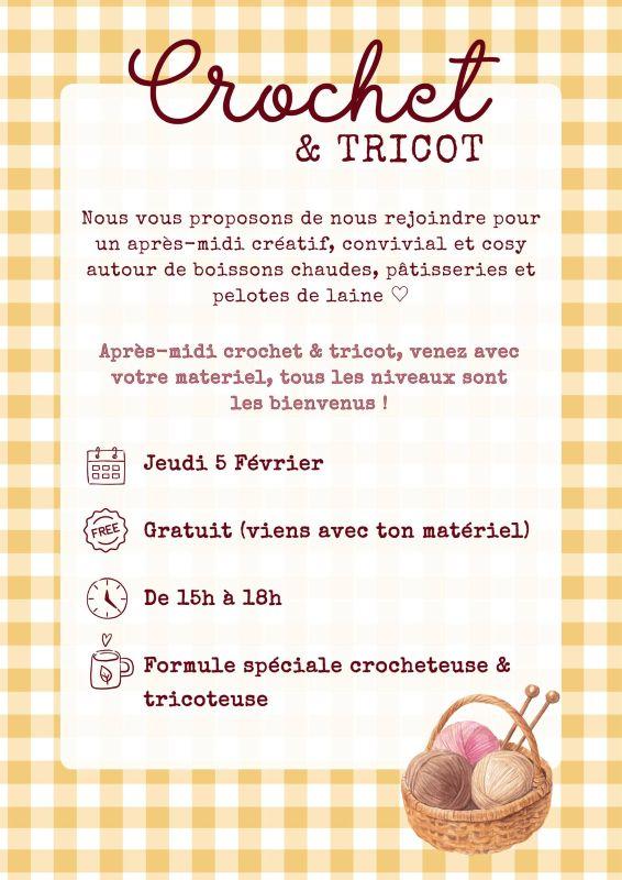 Après-midi crochet &amp; tricot tout en douceur !
