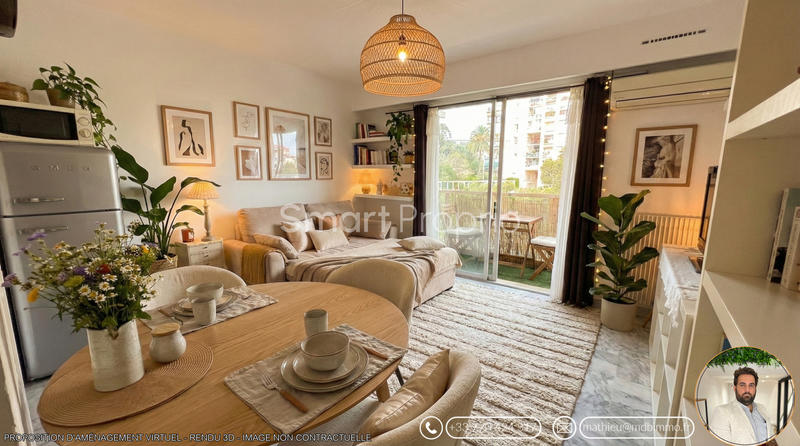 Appartement - 23 m² - 1 pièce