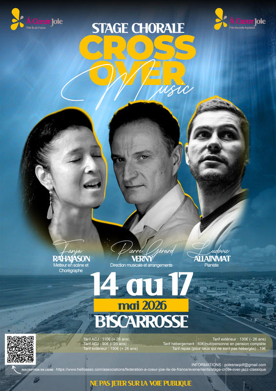 Stage choral de crossover classique et jazz