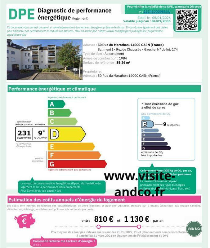 Appartement - 35 m² - 3 pièces