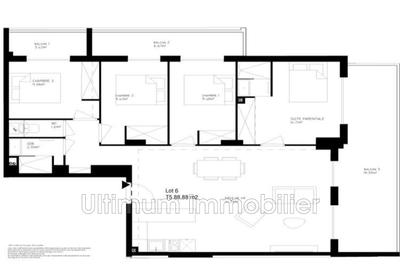 Appartement - 89 m² - 5 pièces