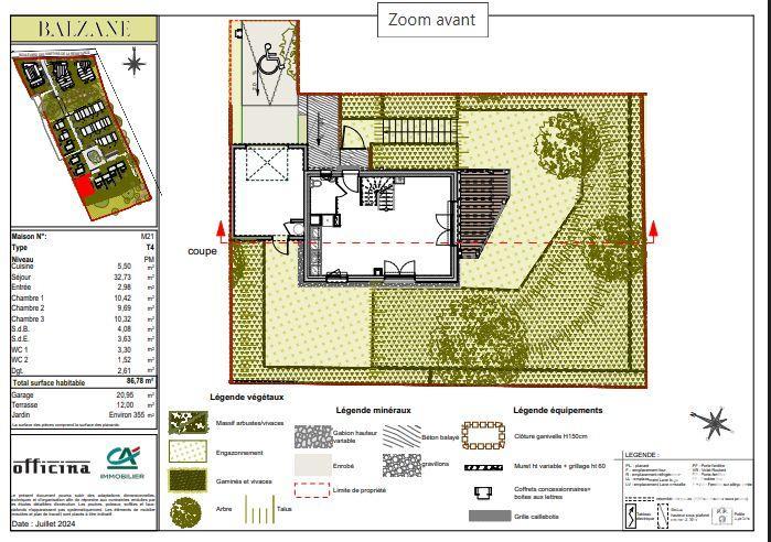 Maison - 86 m² - 4 pièces