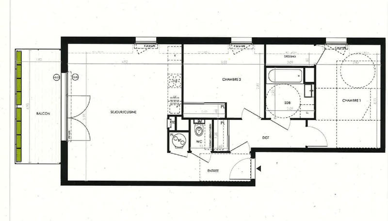 Appartement - 66 m² - 3 pièces