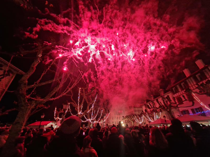 Feu d'artifice de Noël