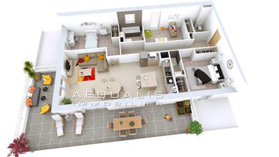 Appartement - 68 m² - 3 pièces