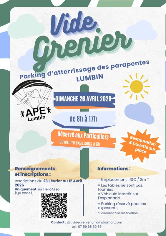 Vide grenier de l'ape lumbin