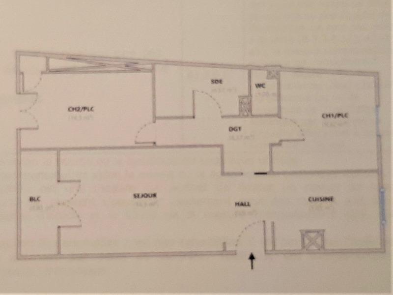 Appartement - 61 m² - 3 pièces