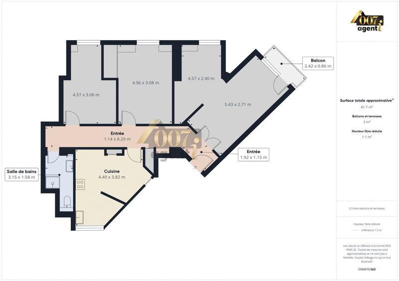 Appartement - 79 m² - 4 pièces