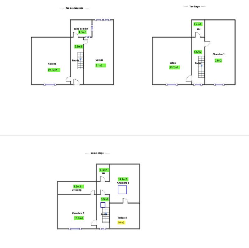 Maison - 134 m² - 4 pièces