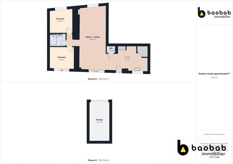 Appartement - 76 m² - 3 pièces