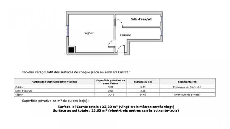 Appartement - 24 m² - 1 pièce