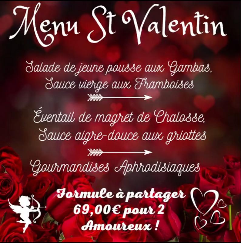 Menu St Valentin