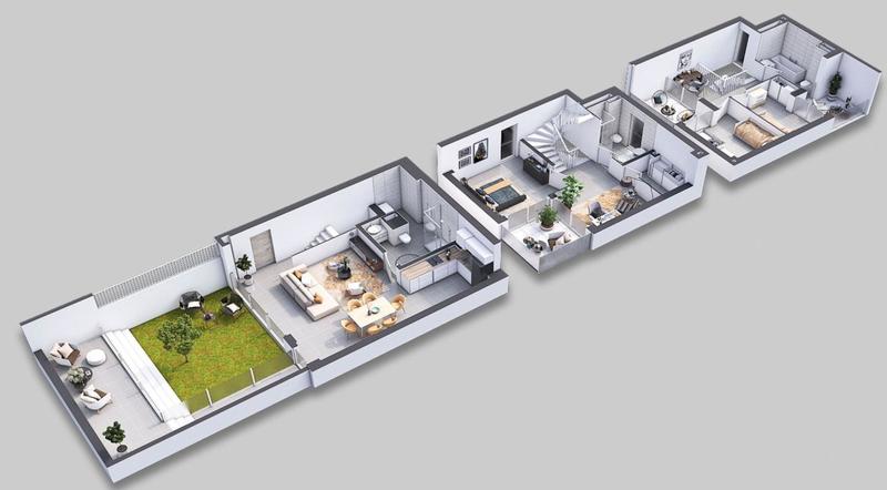 Duplex - 162 m² - 4 pièces