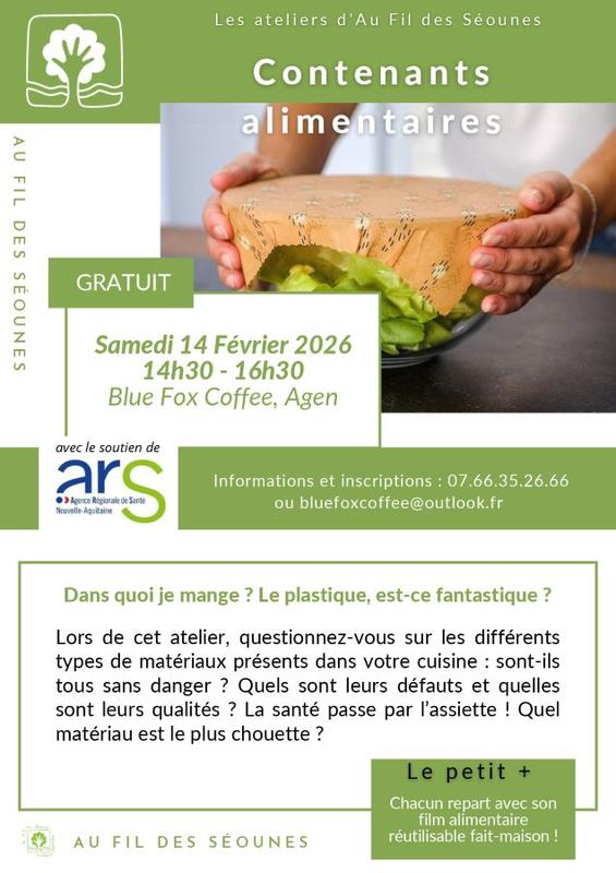 Atelier "contenants alimentaires" avec au fil des Séounes