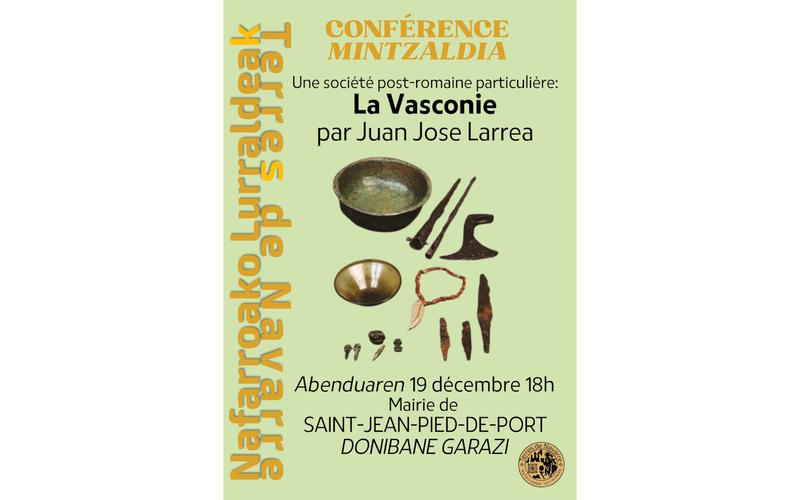 Conférence  la Vasconie, une société post-romaine particulière, par Juan José Larrea.