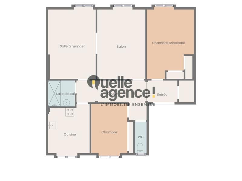 Appartement - 88 m² - 4 pièces