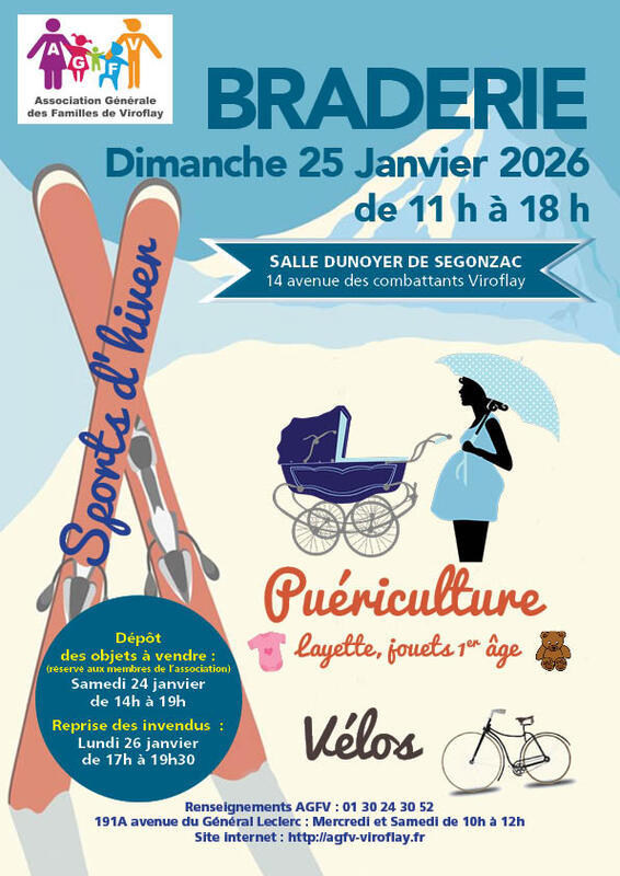 Braderie de puériculture et articles de sports d'hiver