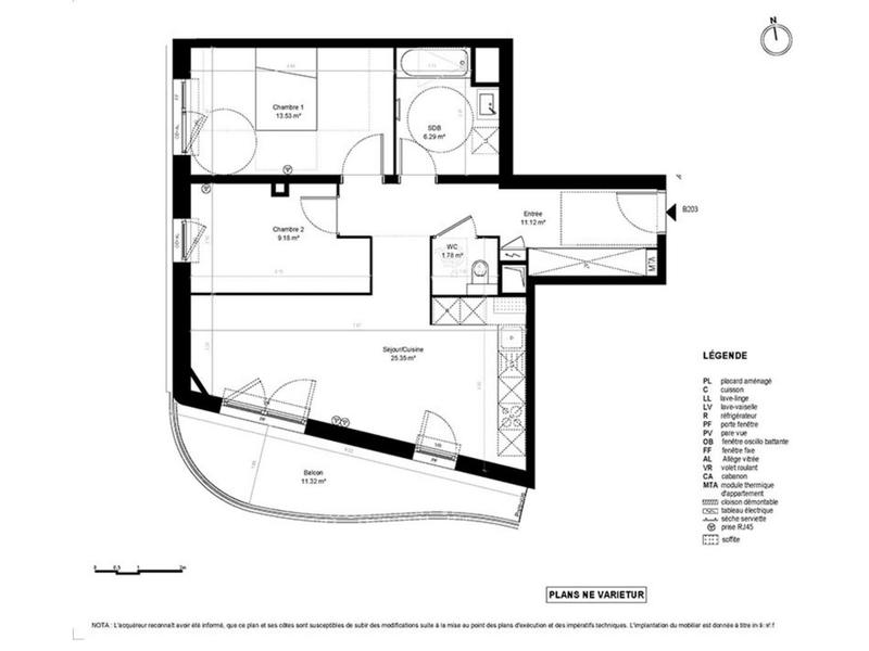Appartement - 67 m² - 3 pièces