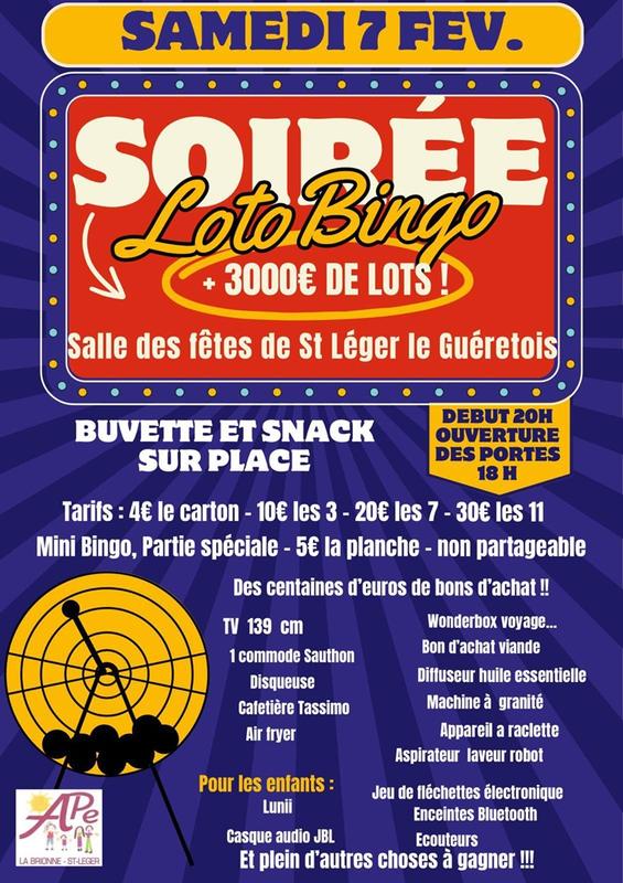 Soirée Loto Bingo
