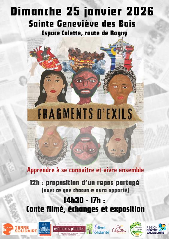 Fragments d'exil, conte filmé, échanges et exposition