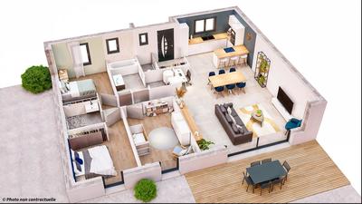 Maison - 96 m² - 5 pièces