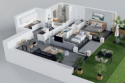 Appartement - 75 m² - 3 pièces