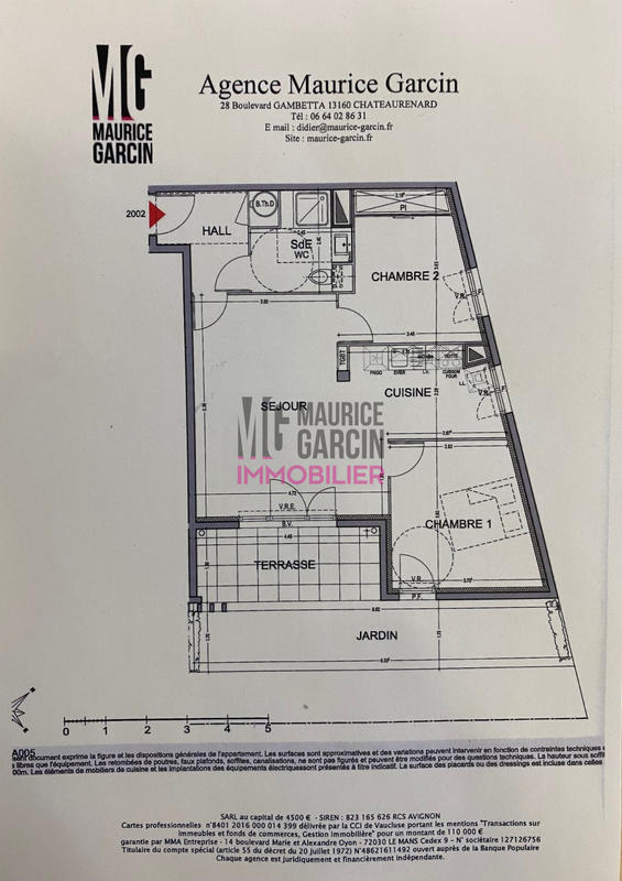 Appartement - 61 m² - 3 pièces