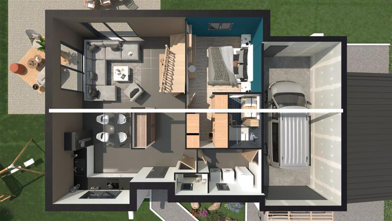 Terrain constructible - 1 000 m²