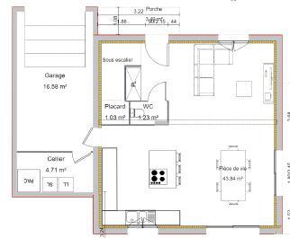 Maison - 90 m² - 4 pièces