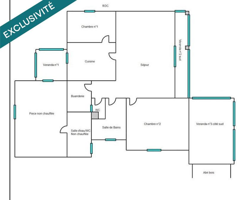 Maison - 85 m² - 4 pièces