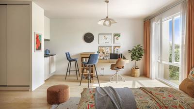 Appartement - 19 m² - 1 pièce