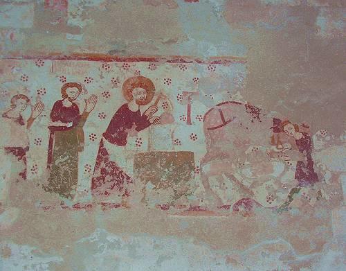 Découverte des fresques médiévales de la chapelle de Plaincourault