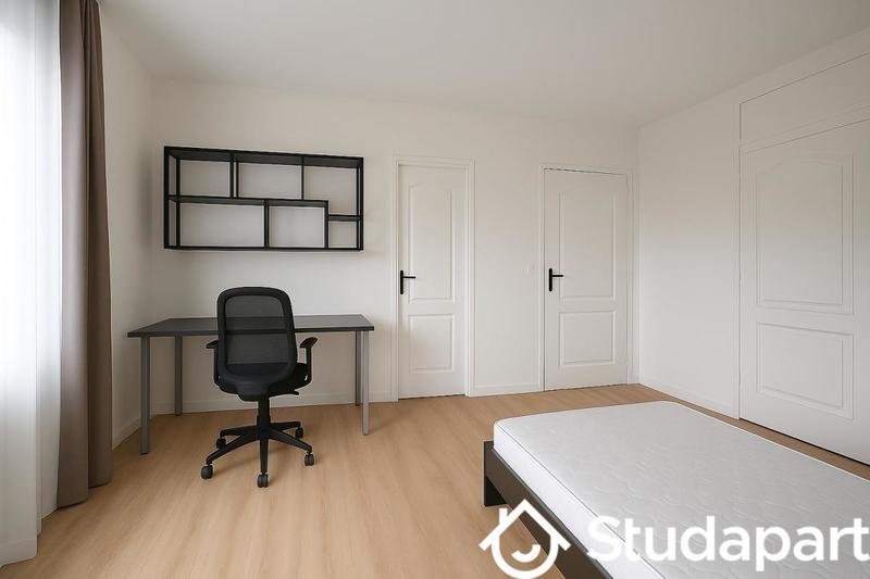 Chambre - 12 m² - 1 pièce