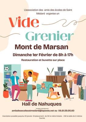 Vide grenier de l’association les amis des écoles de saint médard