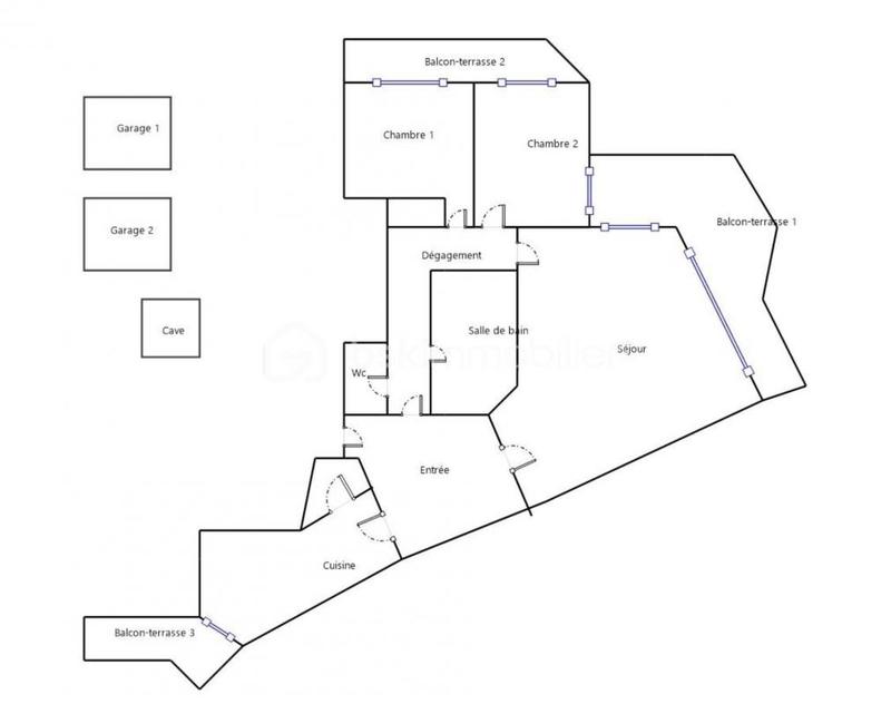 Appartement - 82 m² - 3 pièces