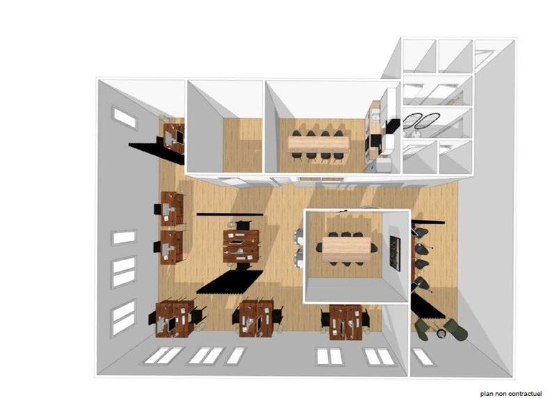 Bureau - 184 m² - 1 pièce