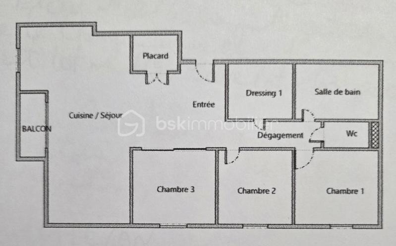 Appartement - 73 m² - 4 pièces