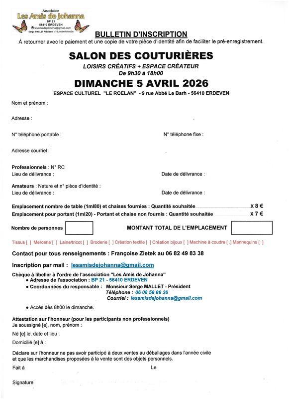 Salon des couturières, loisirs créatifs, espace créateurs