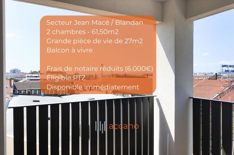 Appartement - 61 m² - 3 pièces