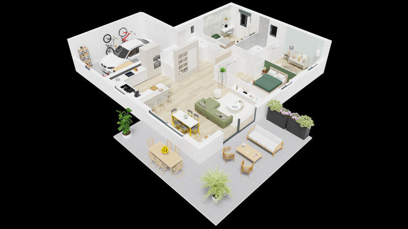 Maison - 96 m² - 4 pièces