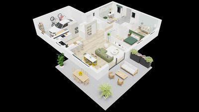 Maison - 96 m² - 4 pièces