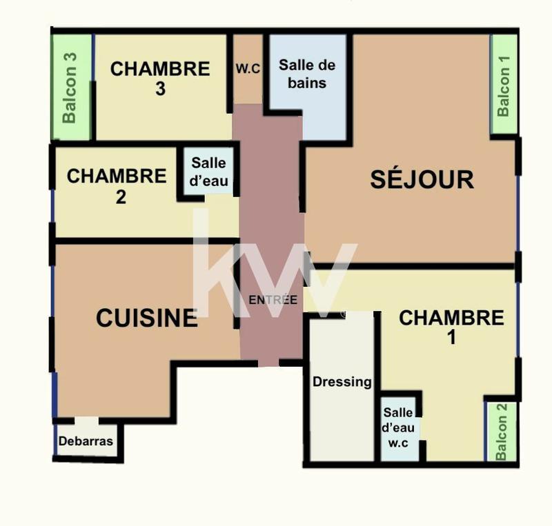 Appartement - 138 m² - 5 pièces