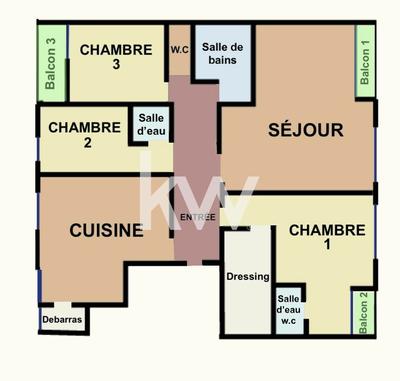 Appartement - 138 m² - 5 pièces