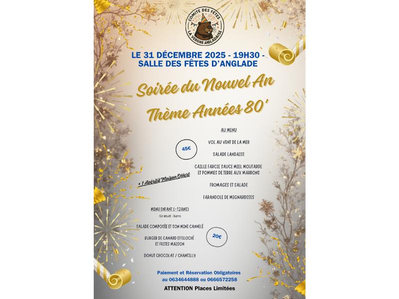 Réveillon de la Saint Sylvestre à Anglade