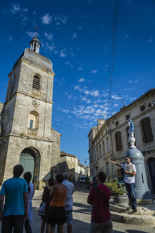Balade patrimoine à Rions avec David Souny