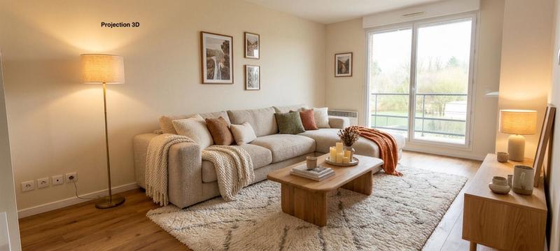 Appartement - 45 m² - 2 pièces