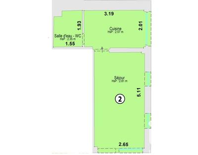 Appartement - 21 m² - 1 pièce