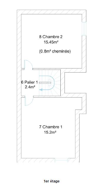 Maison de ville - 109 m² - 5 pièces