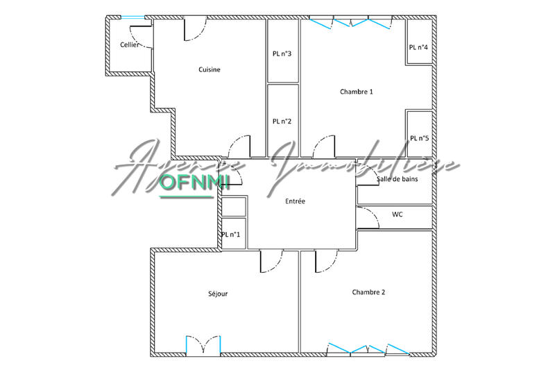 Appartement - 56 m² - 3 pièces